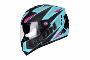 Capacete fechado azul água Peels